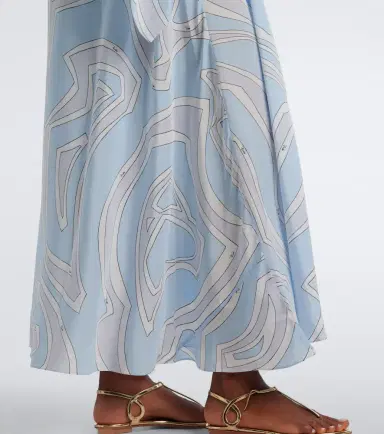 PUCCI Labirinto silk crêpe de chine kaftan | Thumbnail 5