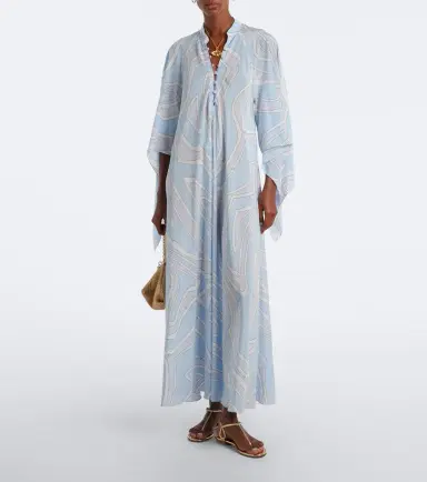 PUCCI Labirinto silk crêpe de chine kaftan | Thumbnail 6