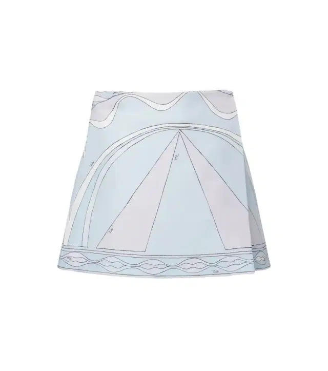 PUCCI Iride silk twill miniskirt