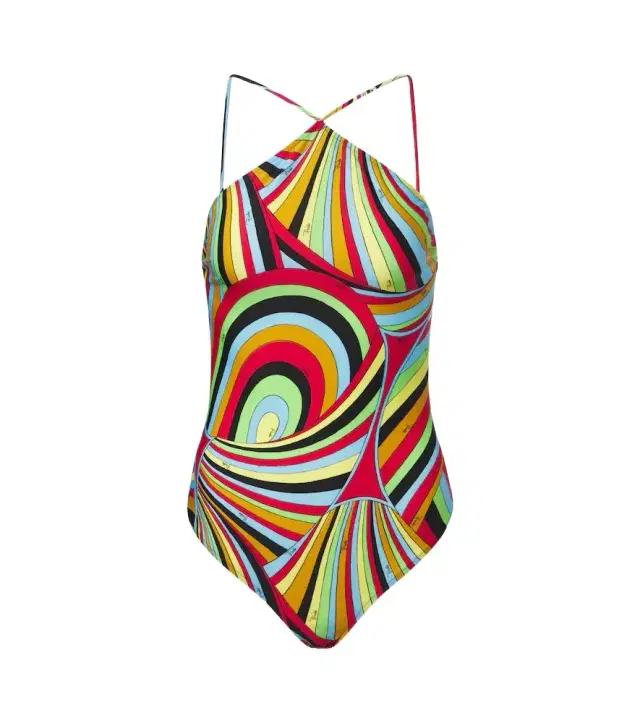 PUCCI Iride halterneck swimsuit