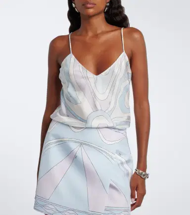 PUCCI Iride silk twill top | Thumbnail 2