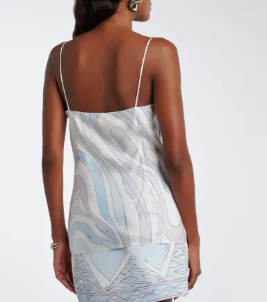 PUCCI Iride silk twill top | Thumbnail 3