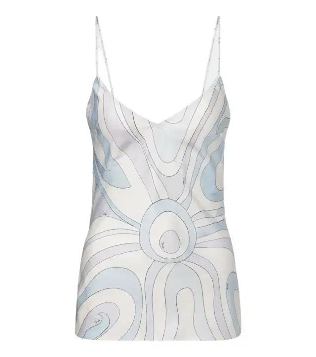 PUCCI Iride silk twill top