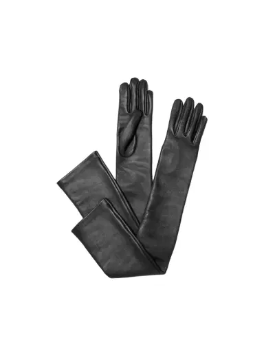 Michael Kors Collection Leather Opera Gloves | Thumbnail 1 Michael Kors Collection Leather Opera Gloves | Thumbnail 1