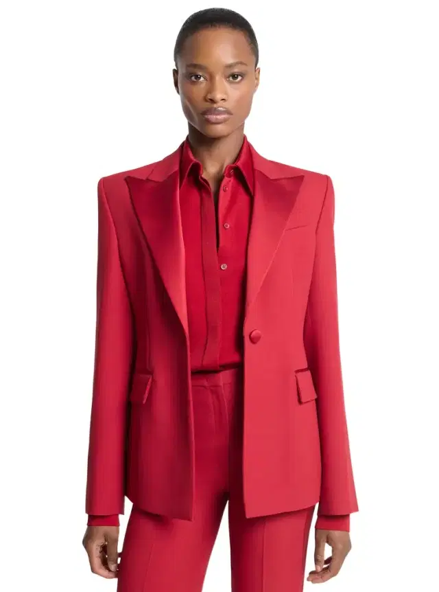 Michael Kors Collection Georgie Double Crepe Sablé Blazer
