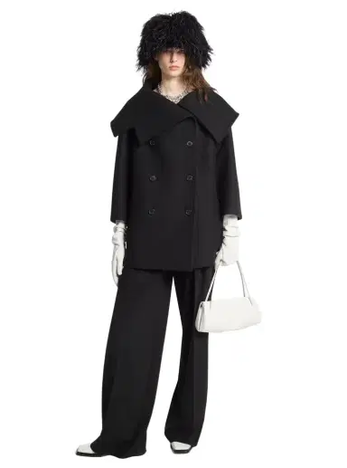 Michael Kors Collection Wool Melton Peacoat | Thumbnail 1