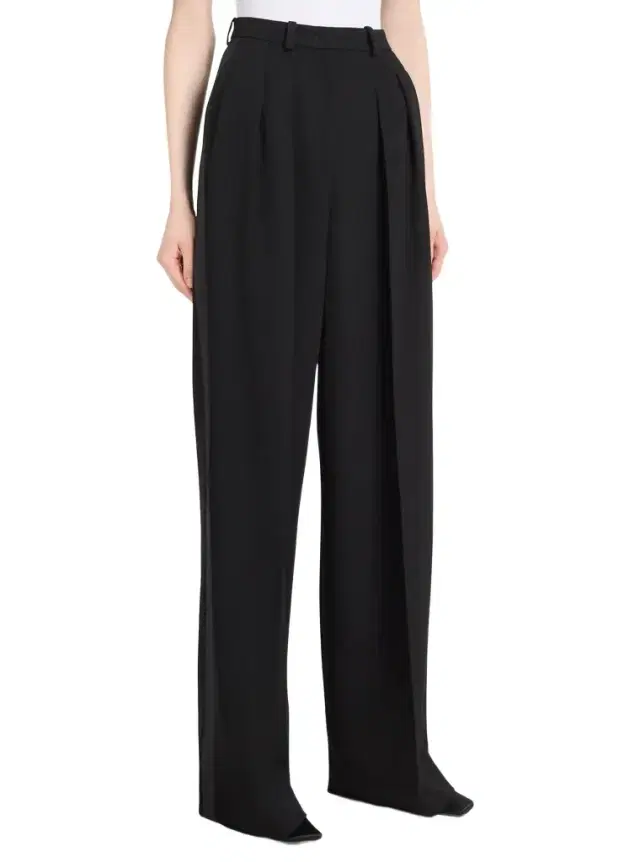 Michael Kors Collection Wool Gabardine Tuxedo Slouch Trousers