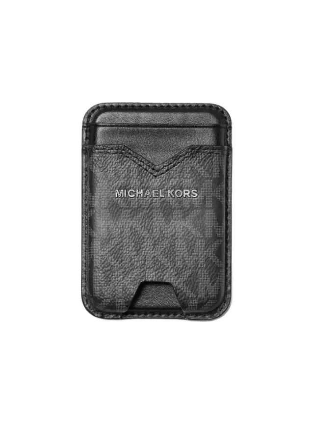Michael Kors Collection Hudson Signature Logo MagSafe Wallet