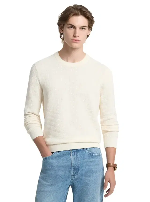 Michael Kors Collection Textured Cotton Sweater
