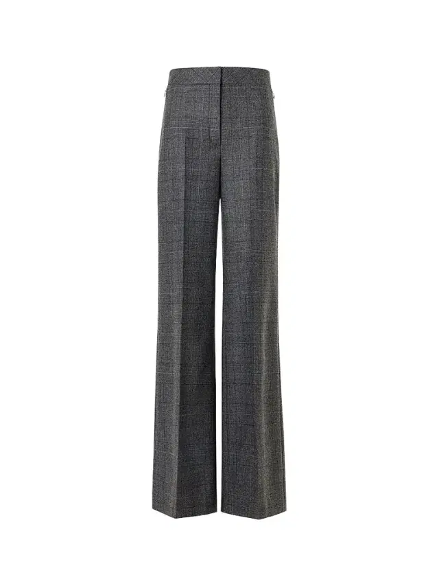Akris Women's Fior Plaid Stretch-Wool Straight-Leg Pants - Charcoal - Size 8