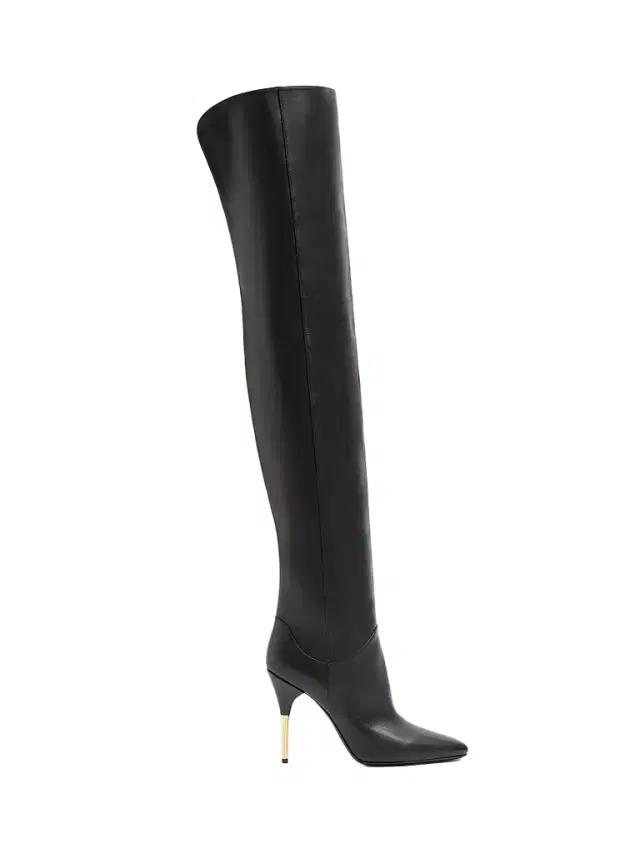 Valentino Garavani Women's Deboot 105MM Over-The-Knee Calfskin Boots - Black - Size 6.5