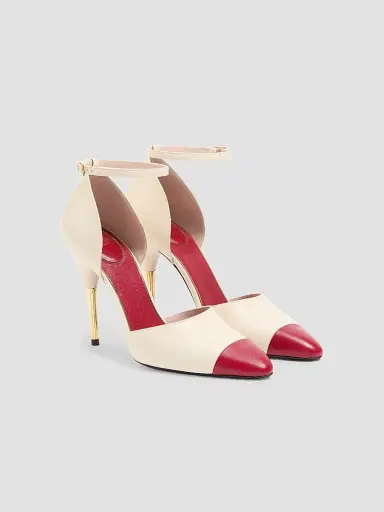 Valentino Garavani Women's Sinead Kidskin 105MM Pumps - Butter Red - Size 8 | Thumbnail 2