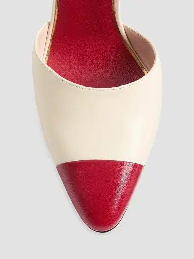Valentino Garavani Women's Sinead Kidskin 105MM Pumps - Butter Red - Size 8 | Thumbnail 5