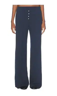 LESET Pointelle Boxer Pant in Midnight Melange
