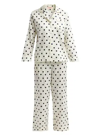 Papinelle Women's Polka Dot Cotton Sateen Pajamas | Thumbnail 1 Papinelle Women's Polka Dot Cotton Sateen Pajamas | Thumbnail 1