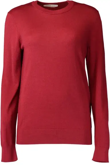Michael Kors Collection Long Sleeve Crewneck Pullover - Ruby | Thumbnail 1