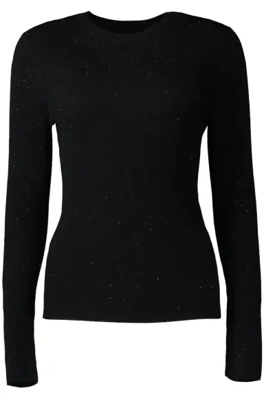 Michael Kors Collection Long Sleeve Crystal Embellished Pullover | Thumbnail 1 Michael Kors Collection Long Sleeve Crystal Embellished Pullover | Thumbnail 1