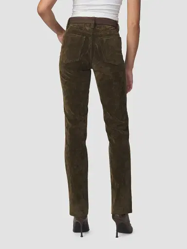 Joe's Jeans Women's Margot Faux-SuedeSlim Pants - Olive - Size 32 | Thumbnail 3 Joe's Jeans Women's Margot Faux-SuedeSlim Pants - Olive - Size 32 | Thumbnail 3