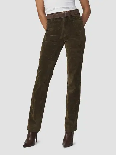 Joe's Jeans Women's Margot Faux-SuedeSlim Pants - Olive - Size 32 | Thumbnail 4 Joe's Jeans Women's Margot Faux-SuedeSlim Pants - Olive - Size 32 | Thumbnail 4