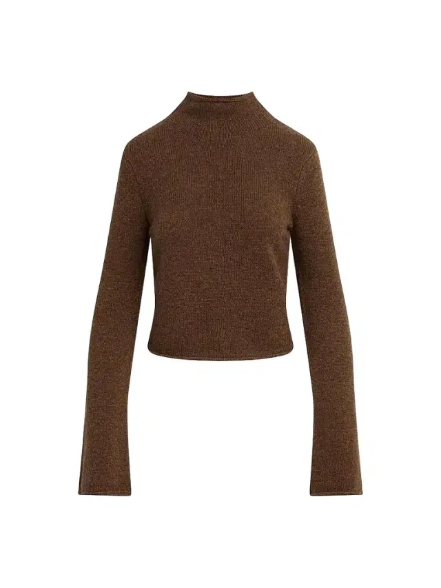Joe's Jeans Women's Jane Roll-Neck Bell-Sleeve Sweater - Cinnamon - Size XS
