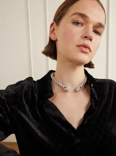 Gucci Dionysus silver-tone crystal choker | Thumbnail 2 Gucci Dionysus silver-tone crystal choker | Thumbnail 2