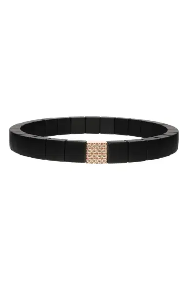 ROBERTO DEMEGLIO Matte Black Scacco Bracelet | Thumbnail 1