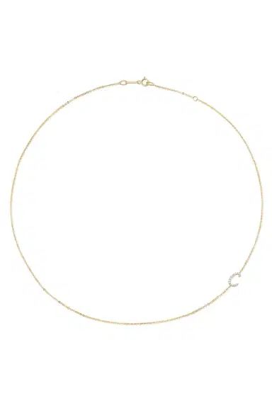 Anita Ko Diamond Double Sided Initial Necklace | Thumbnail 2