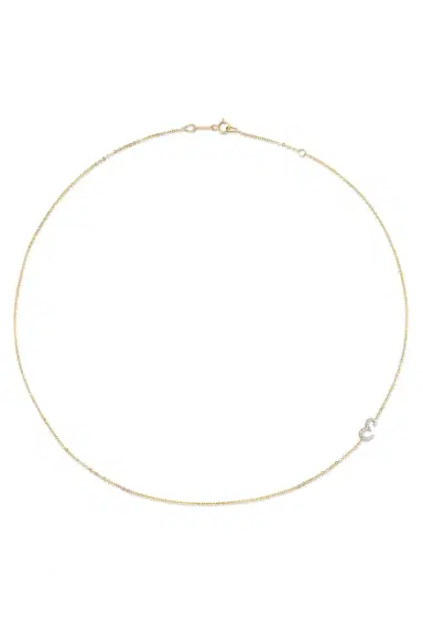 Anita Ko Diamond Double Sided Initial Necklace | Thumbnail 3