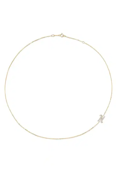 Anita Ko Diamond Double Sided Initial Necklace | Thumbnail 4