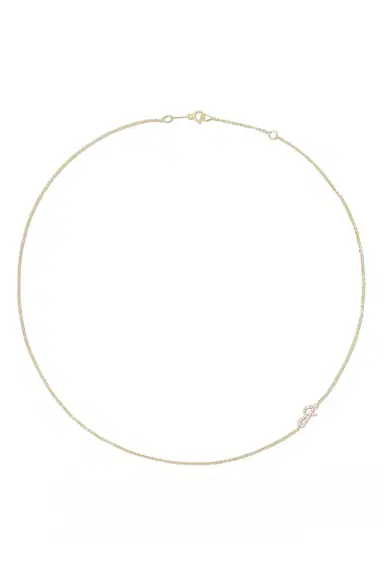 Anita Ko Diamond Double Sided Initial Necklace | Thumbnail 5