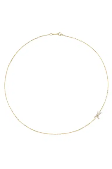 Anita Ko Diamond Double Sided Initial Necklace | Thumbnail 6
