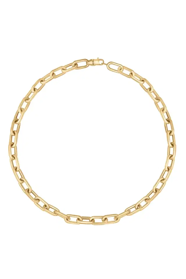 SARA WEINSTOCK Large Rectangle Necklace