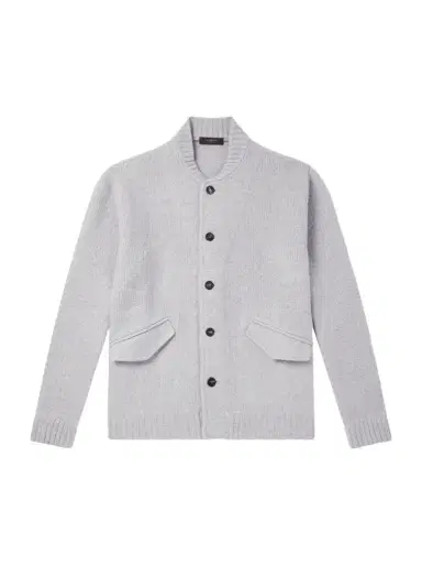 Slowear Wool and Cashmere-Blend Knitted Bomber Jacket | Thumbnail 1 Slowear Wool and Cashmere-Blend Knitted Bomber Jacket | Thumbnail 1