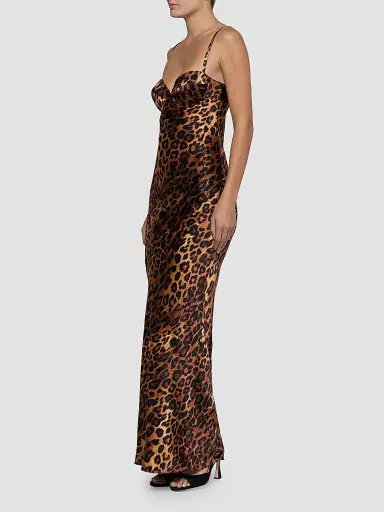 L'Agence Women's Sayla Bias Cut Maxi Dress | Thumbnail 4