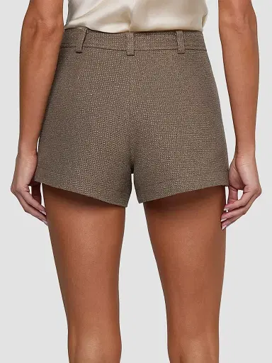 L'Agence Women's Dionne Textured Cotton-Blend Shorts | Thumbnail 3