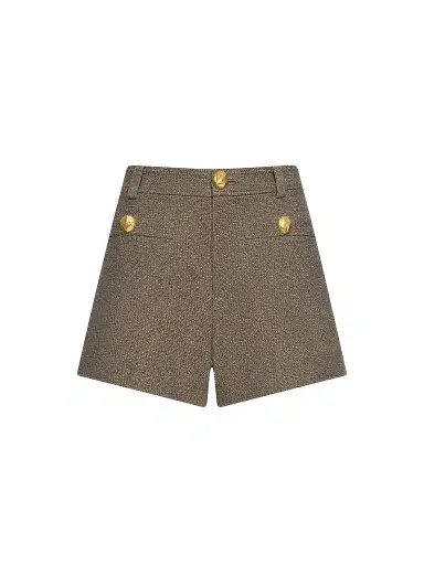 L'Agence Women's Dionne Textured Cotton-Blend Shorts | Thumbnail 1