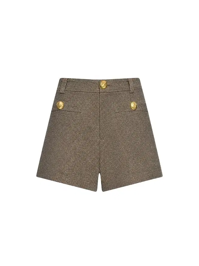 L'Agence Women's Dionne Textured Cotton-Blend Shorts