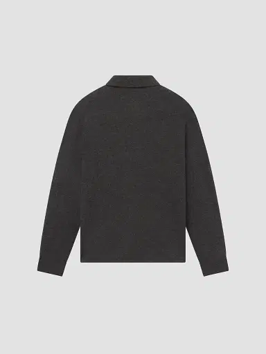 Frame Men's Boiled Wool Shirt Sweater - Dark Grey - Size XXL | Thumbnail 2