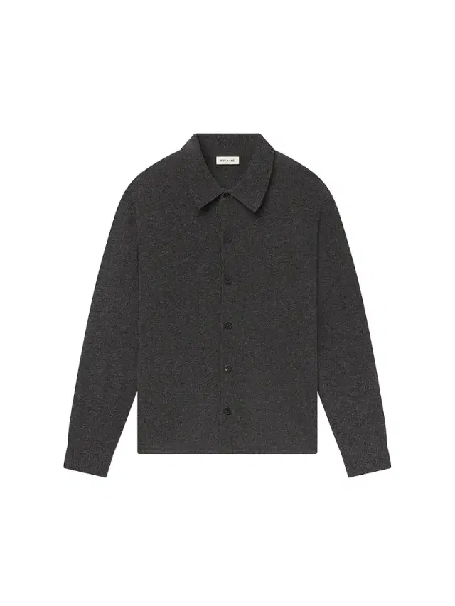 Frame Men's Boiled Wool Shirt Sweater - Dark Grey - Size XXL