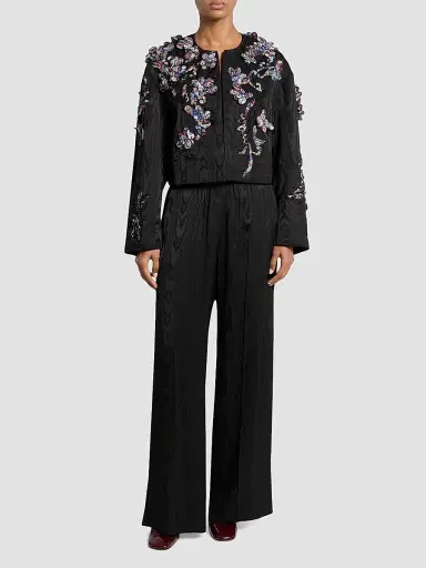 Dries Van Noten Women's Vonda Floral Emboidered Jacket | Thumbnail 2 Dries Van Noten Women's Vonda Floral Emboidered Jacket | Thumbnail 2