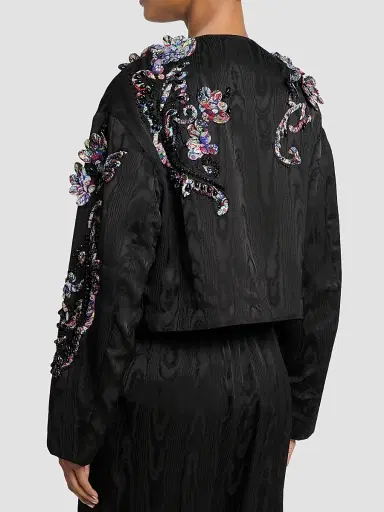 Dries Van Noten Women's Vonda Floral Emboidered Jacket | Thumbnail 3 Dries Van Noten Women's Vonda Floral Emboidered Jacket | Thumbnail 3