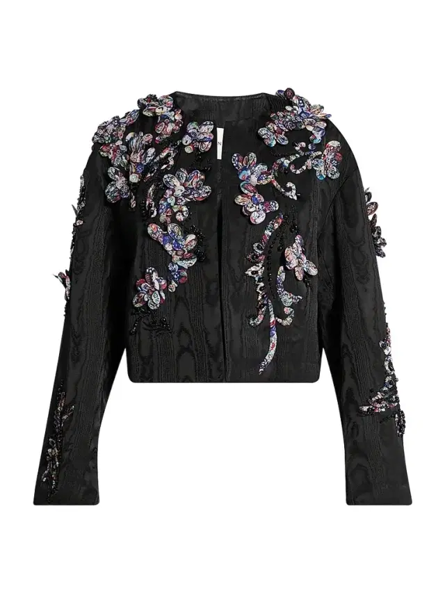 Dries Van Noten Women's Vonda Floral Emboidered Jacket
