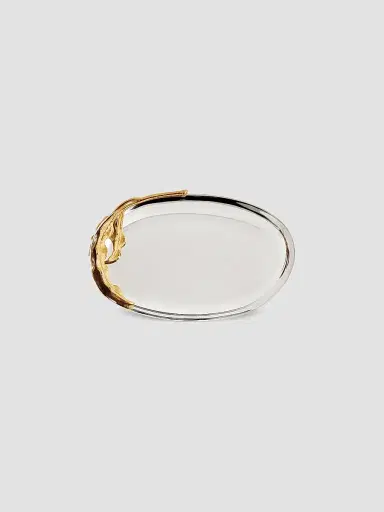 L'Objet Fern Stainless Steel & 24K Gold Small Tray | Thumbnail 3 L'Objet Fern Stainless Steel & 24K Gold Small Tray | Thumbnail 3