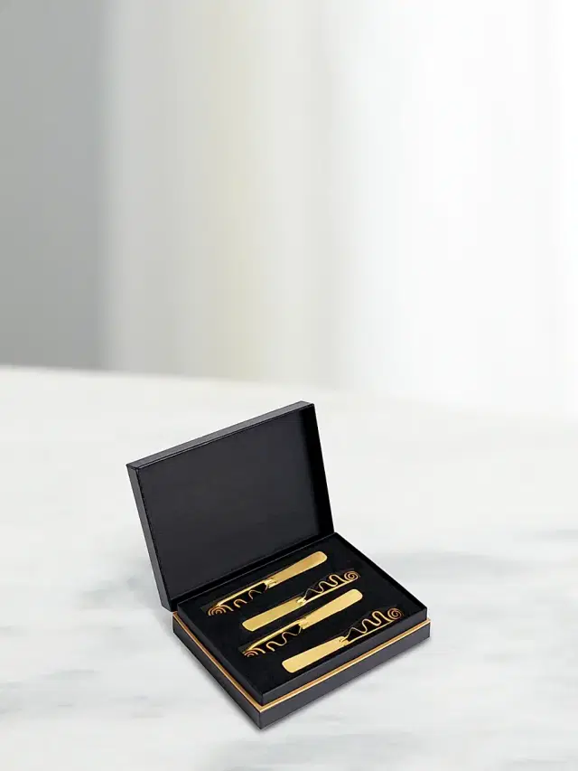 L'Objet Spirale 4-Piece 24K-Gold-Plated Spreader Set