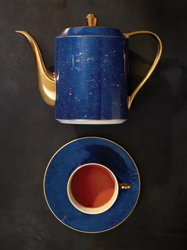 L'Objet Lapis 24K Gold & Porcelain Teapot | Thumbnail 2 L'Objet Lapis 24K Gold & Porcelain Teapot | Thumbnail 2