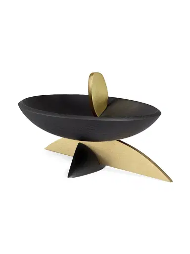 L'Objet Kelly Behun Leaf Oval Bowl On Stand | Thumbnail 5 L'Objet Kelly Behun Leaf Oval Bowl On Stand | Thumbnail 5
