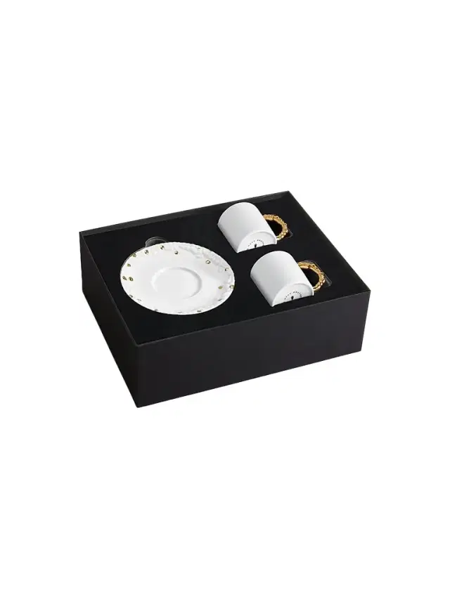 L'Objet Haas Mojave Espresso Cup & Saucer Set