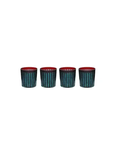 L'Objet Prism 4-Piece Double Old-Fashioned Glass Set | Thumbnail 1