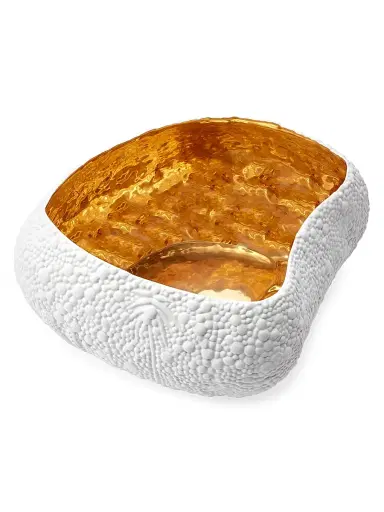 L'Objet Haas Mojave 24K Gold & Porcelain Dessert Bowl | Thumbnail 9 L'Objet Haas Mojave 24K Gold & Porcelain Dessert Bowl | Thumbnail 9