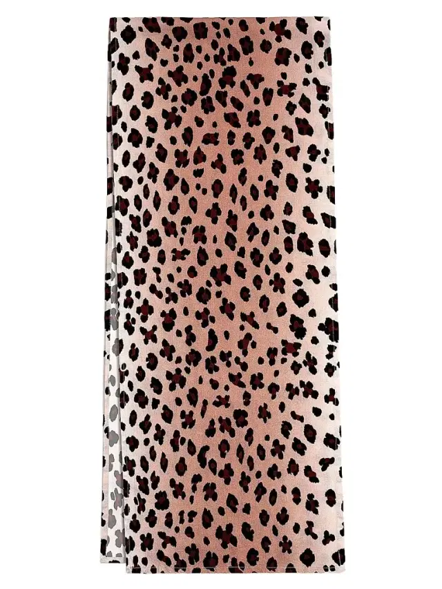 L'Objet Leopard Linen Sateen Table Runner